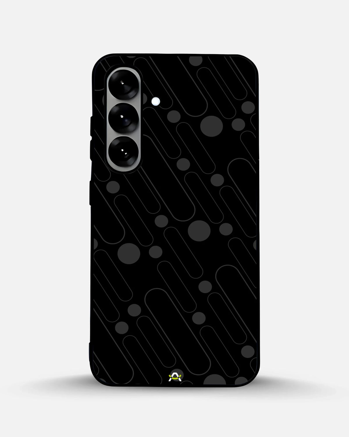 Charcoal Geometric Lines Phone Case - Glossy Aluminum Cover for iPhone, Samsung, Pixel, OnePlus & Vivo