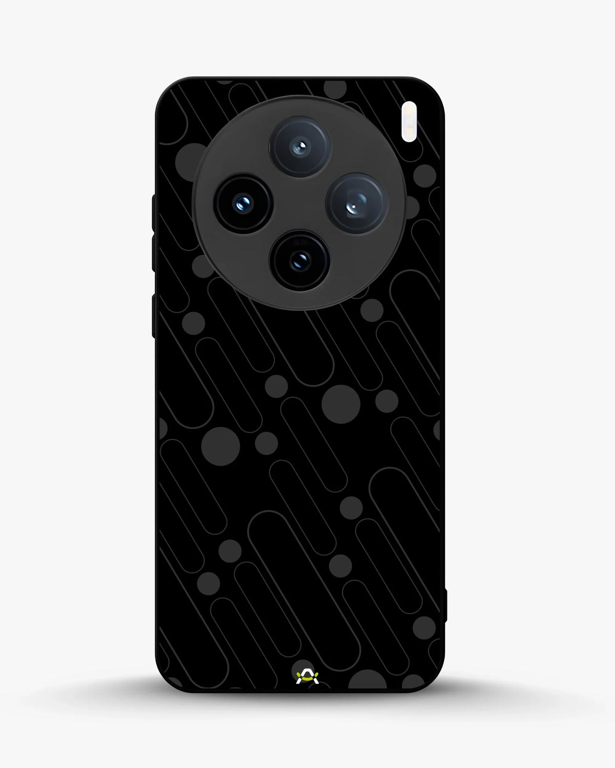 Charcoal Geometric Lines Phone Case - Glossy Aluminum Cover for iPhone, Samsung, Pixel, OnePlus & Vivo