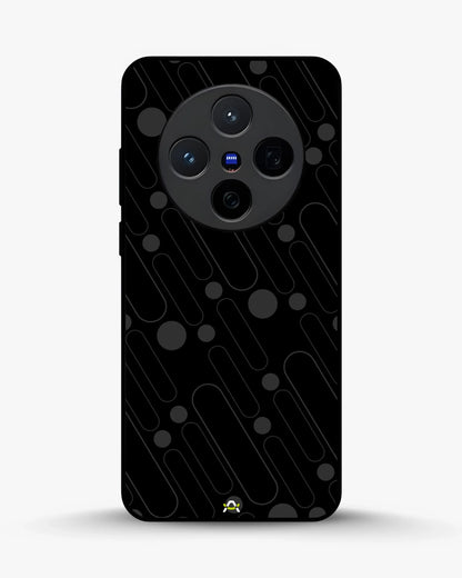 Charcoal Geometric Lines Phone Case - Glossy Aluminum Cover for iPhone, Samsung, Pixel, OnePlus & Vivo
