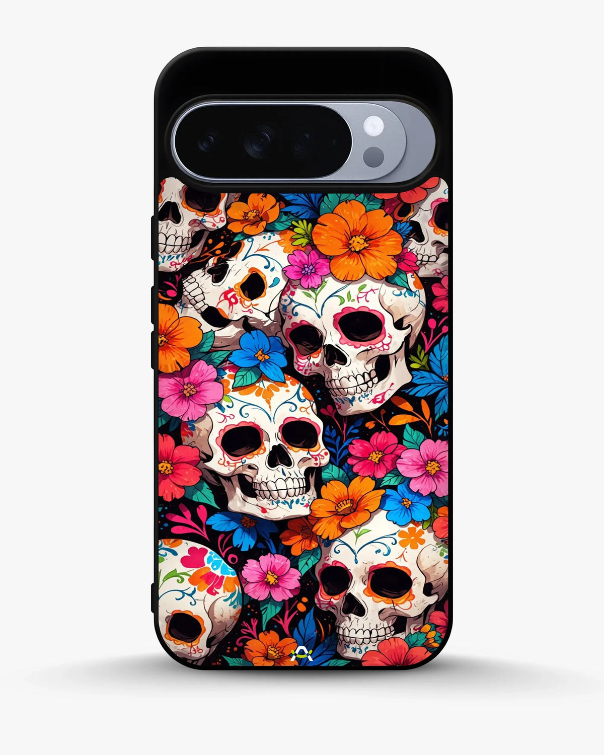 Color Skull Floral Phone Case - Vibrant Skull & Flowers Print for iPhone, Samsung, Pixel, OnePlus & Vivo