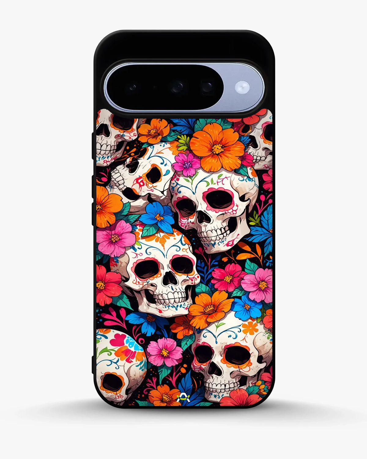 Color Skull Floral Phone Case - Vibrant Skull & Flowers Print for iPhone, Samsung, Pixel, OnePlus & Vivo