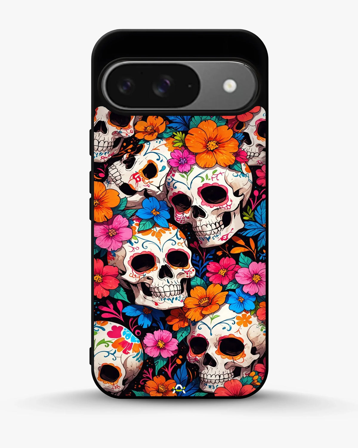 Color Skull Floral Phone Case - Vibrant Skull & Flowers Print for iPhone, Samsung, Pixel, OnePlus & Vivo
