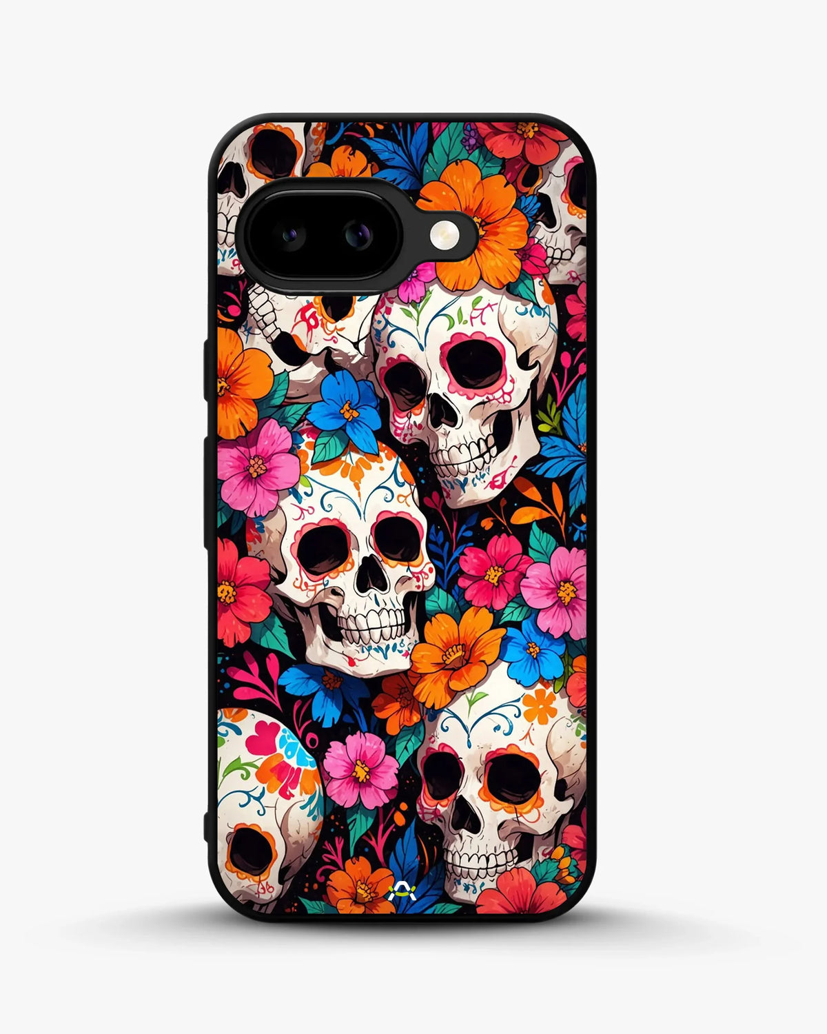 Color Skull Floral Phone Case - Vibrant Skull & Flowers Print for iPhone, Samsung, Pixel, OnePlus & Vivo