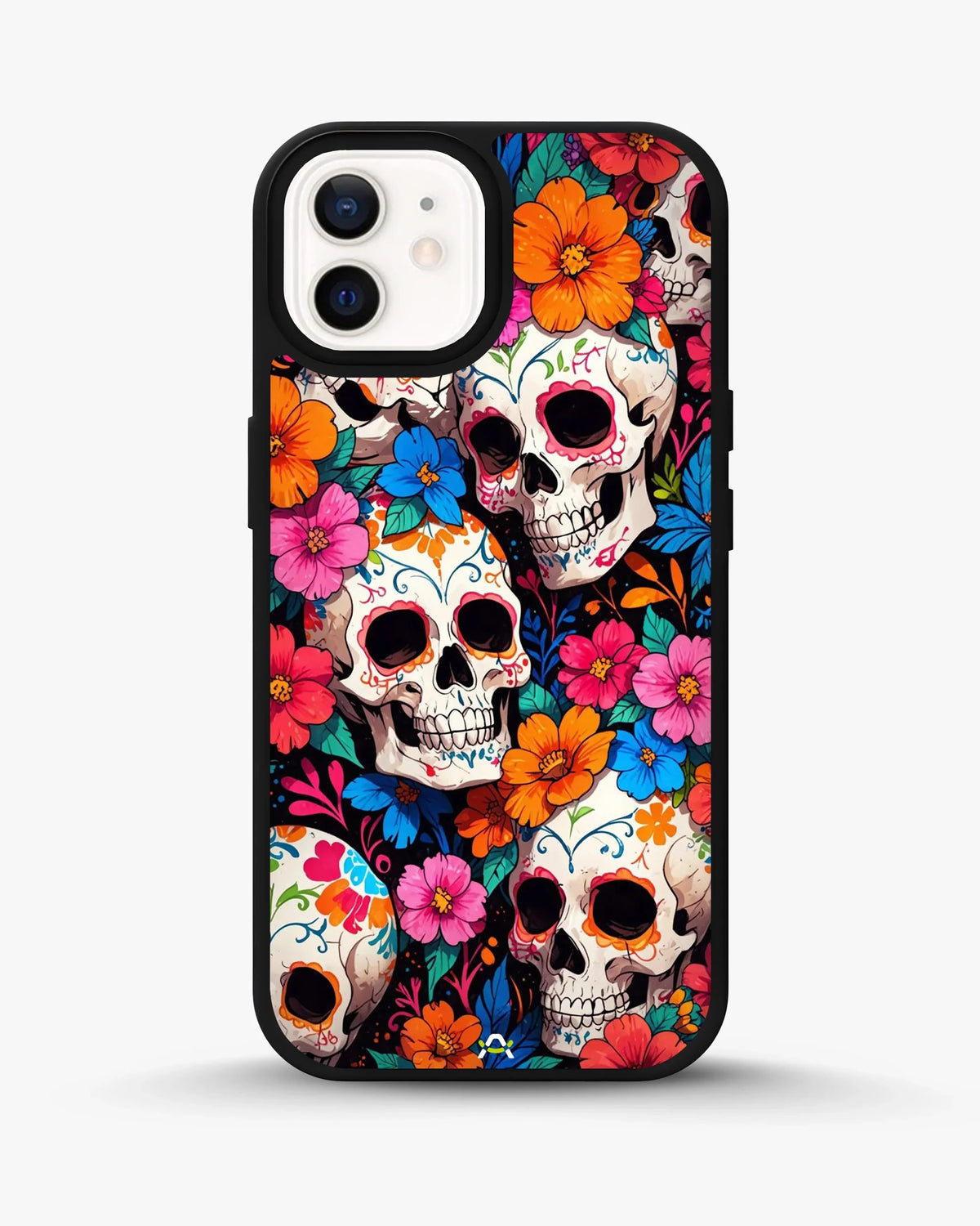 Color Skull Floral Phone Case - Vibrant Skull & Flowers Print for iPhone, Samsung, Pixel, OnePlus & Vivo