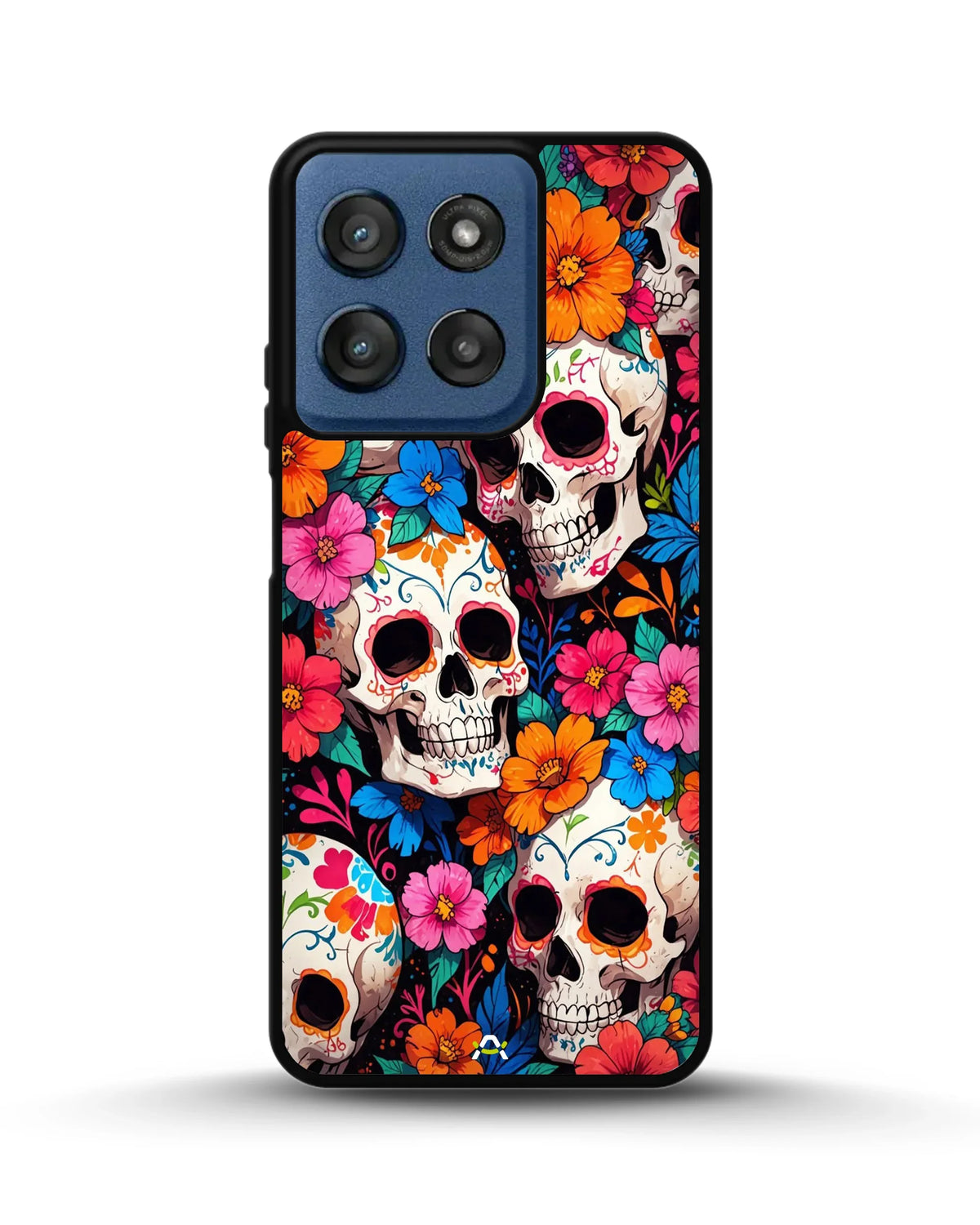 Color Skull Floral Phone Case - Vibrant Skull & Flowers Print for iPhone, Samsung, Pixel, OnePlus & Vivo
