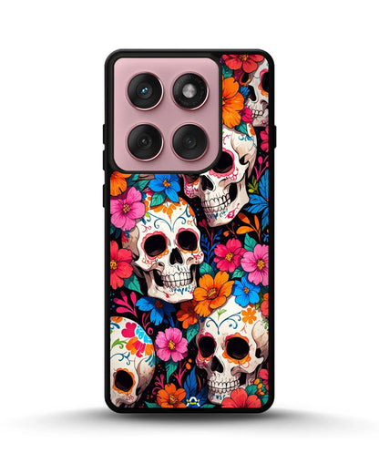 Color Skull Floral Phone Case - Vibrant Skull & Flowers Print for iPhone, Samsung, Pixel, OnePlus & Vivo