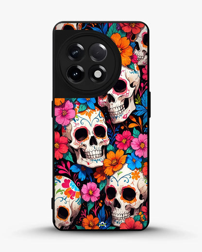 Color Skull Floral Phone Case - Vibrant Skull & Flowers Print for iPhone, Samsung, Pixel, OnePlus & Vivo