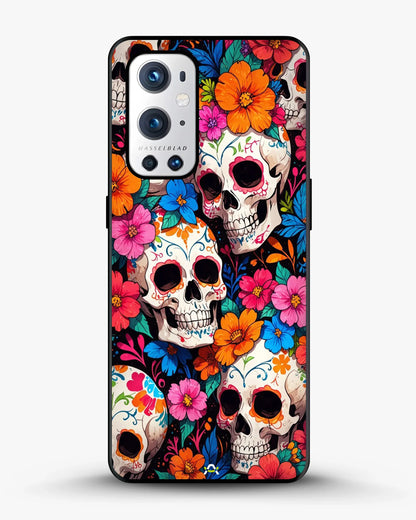 Color Skull Floral Phone Case - Vibrant Skull & Flowers Print for iPhone, Samsung, Pixel, OnePlus & Vivo