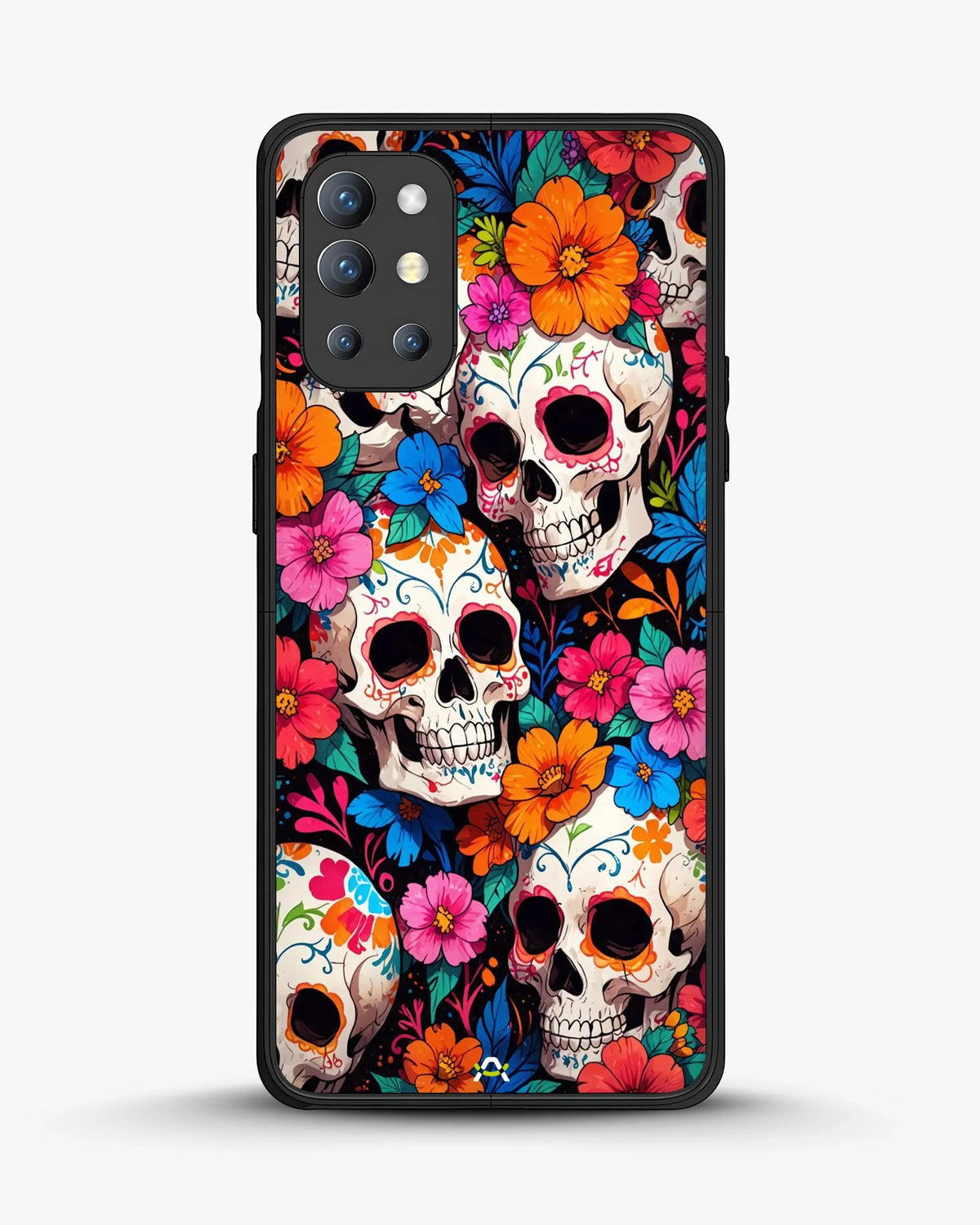 Color Skull Floral Phone Case - Vibrant Skull & Flowers Print for iPhone, Samsung, Pixel, OnePlus & Vivo