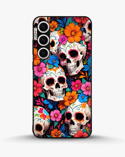 Color Skull Floral Phone Case - Vibrant Skull & Flowers Print for iPhone, Samsung, Pixel, OnePlus & Vivo