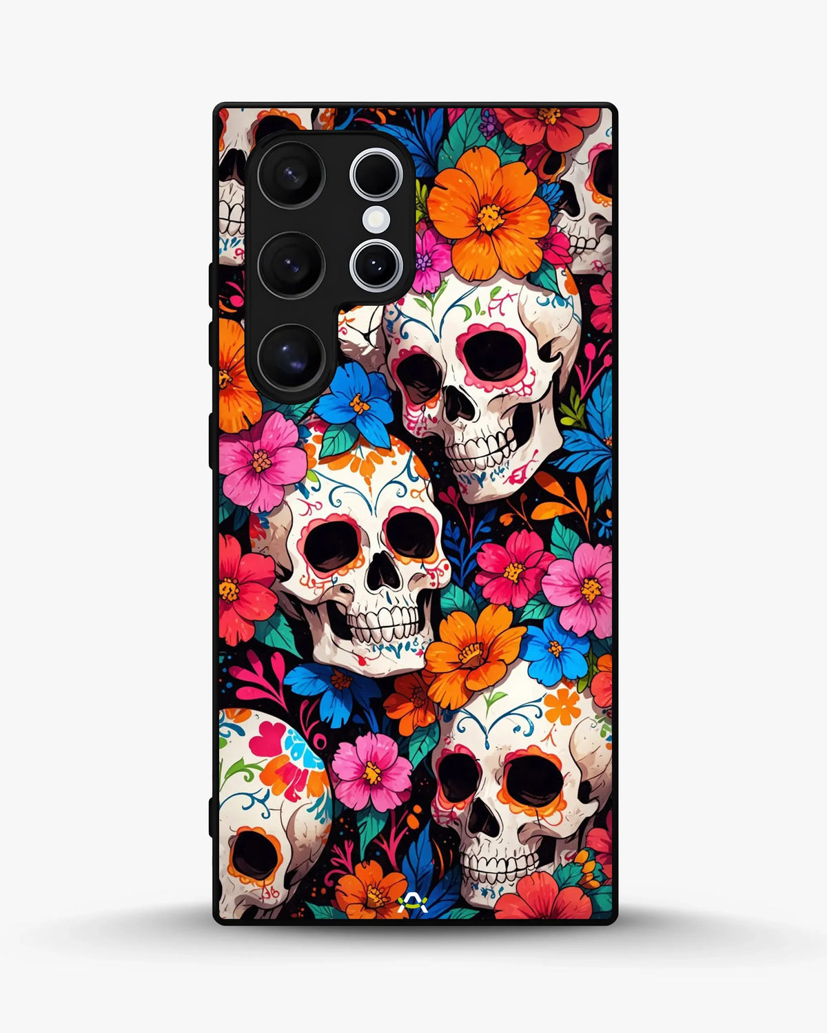 Color Skull Floral Phone Case - Vibrant Skull & Flowers Print for iPhone, Samsung, Pixel, OnePlus & Vivo