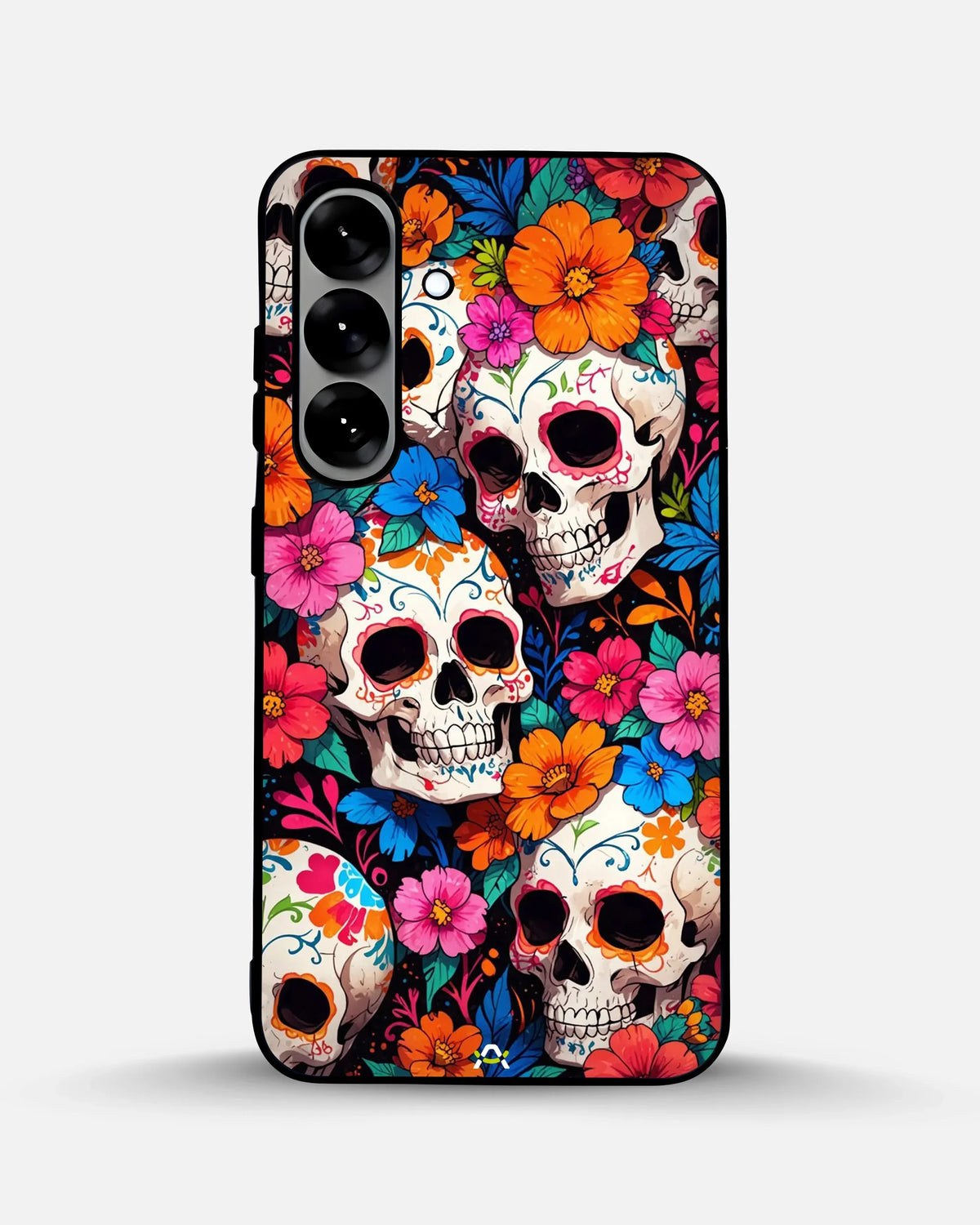 Color Skull Floral Phone Case - Vibrant Skull & Flowers Print for iPhone, Samsung, Pixel, OnePlus & Vivo