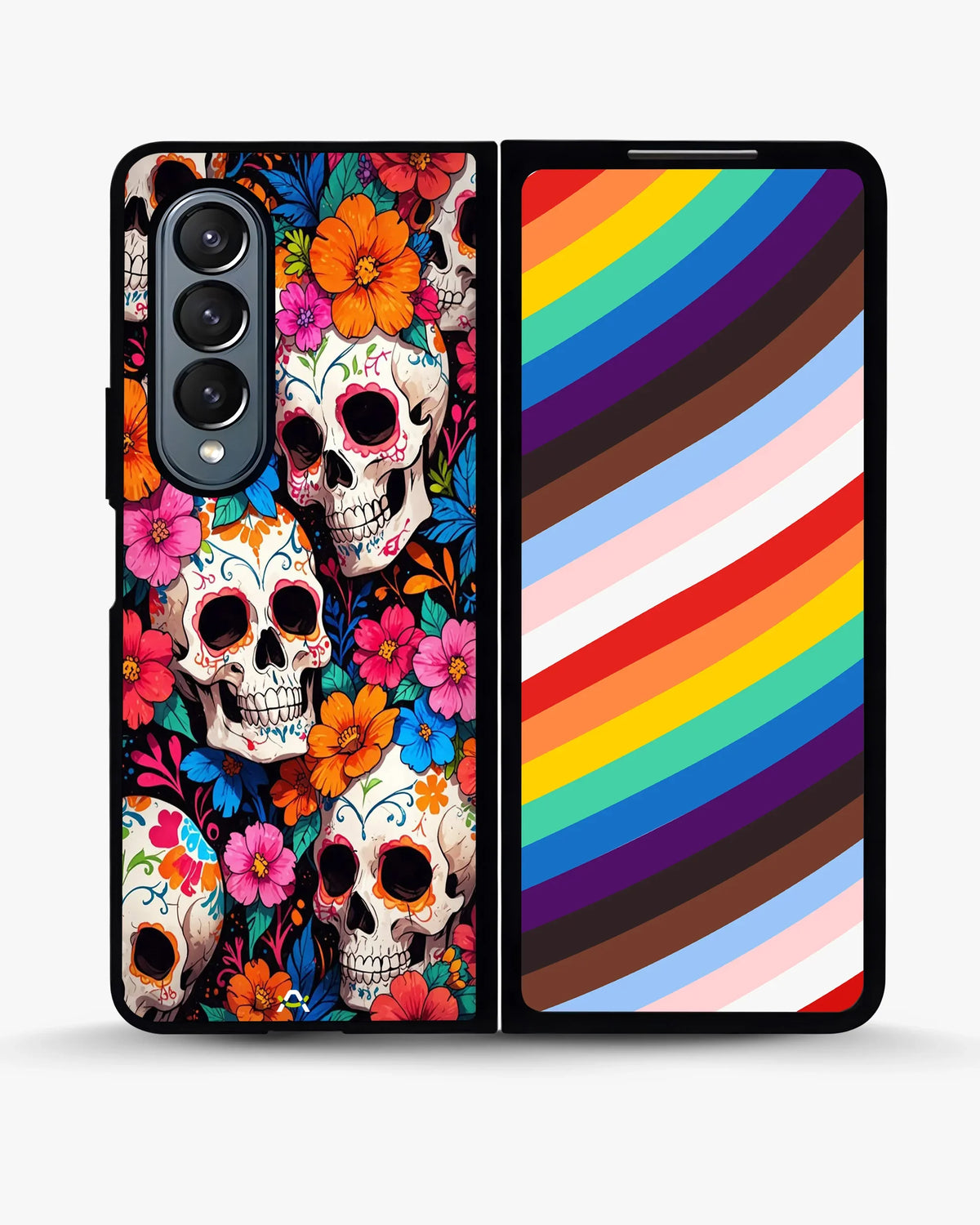Color Skull Floral Phone Case - Vibrant Skull & Flowers Print for iPhone, Samsung, Pixel, OnePlus & Vivo