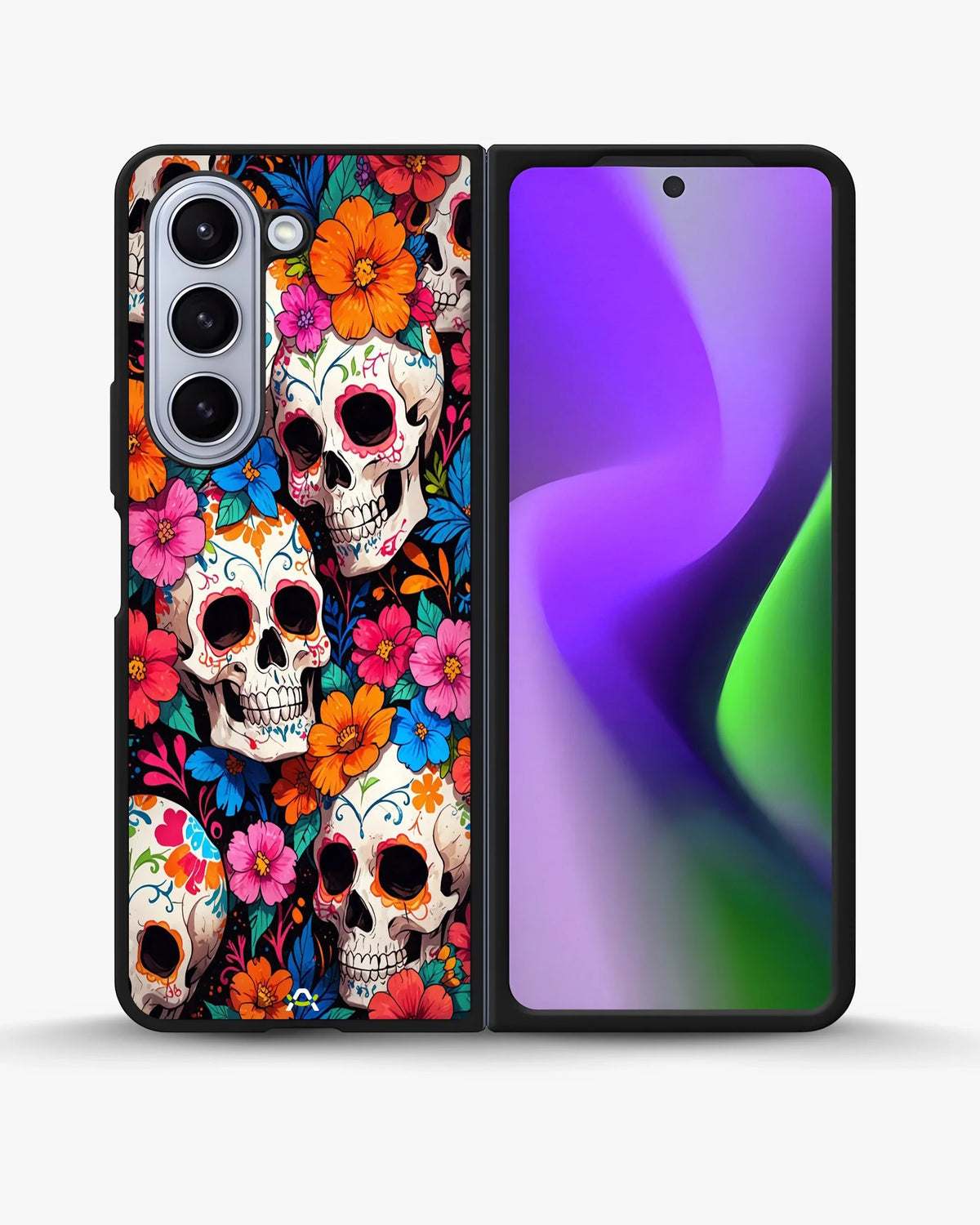 Color Skull Floral Phone Case - Vibrant Skull & Flowers Print for iPhone, Samsung, Pixel, OnePlus & Vivo