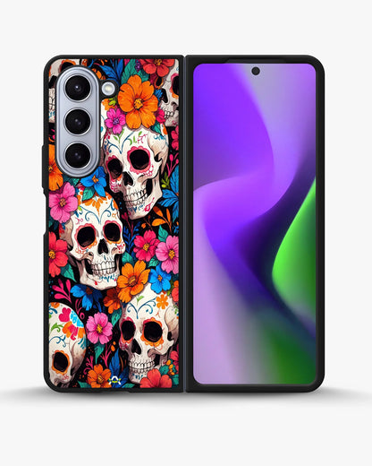 Color Skull Floral Phone Case - Vibrant Skull & Flowers Print for iPhone, Samsung, Pixel, OnePlus & Vivo