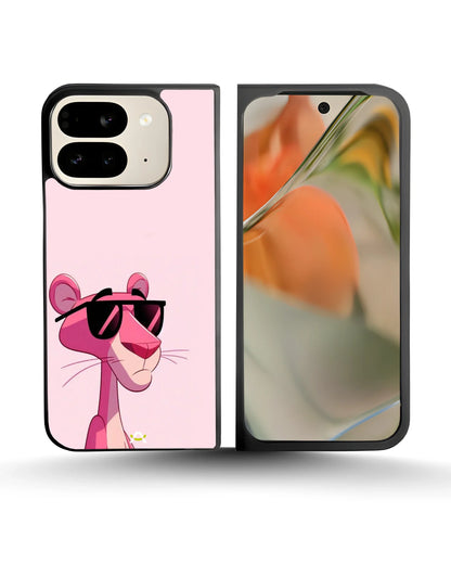 Cool Cartoon Cat Phone Case - Pink Sunglasses Print for iPhone, Samsung, Pixel, OnePlus & Vivo