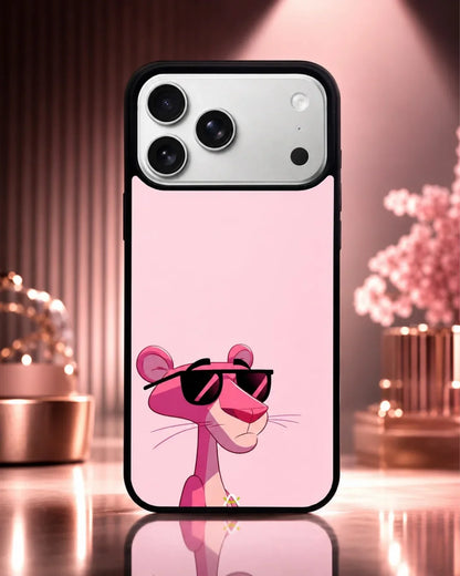Cool Cartoon Cat Phone Case - Pink Sunglasses Print for iPhone, Samsung, Pixel, OnePlus & Vivo