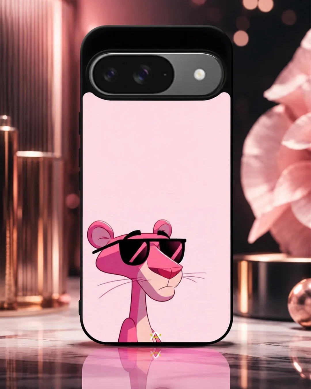 Cool Cartoon Cat Phone Case - Pink Sunglasses Print for iPhone, Samsung, Pixel, OnePlus & Vivo