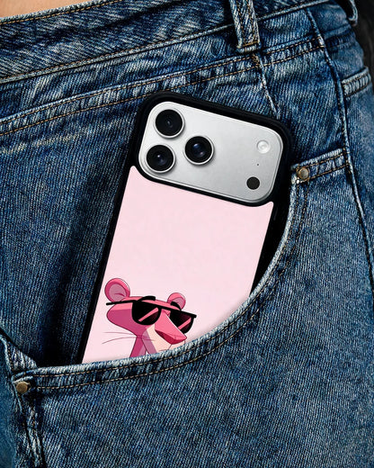 Cool Cartoon Cat Phone Case - Pink Sunglasses Print for iPhone, Samsung, Pixel, OnePlus & Vivo