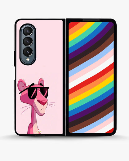 Cool Cartoon Cat Phone Case - Pink Sunglasses Print for iPhone, Samsung, Pixel, OnePlus & Vivo