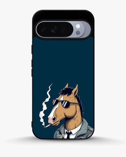 Cool Horse Sunglasses Phone Case - Quirky Blue Art Print for iPhone, Samsung, Pixel, OnePlus & Vivo