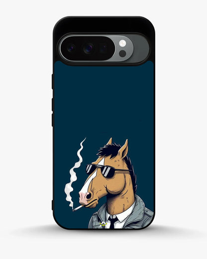 Cool Horse Sunglasses Phone Case - Quirky Blue Art Print for iPhone, Samsung, Pixel, OnePlus & Vivo