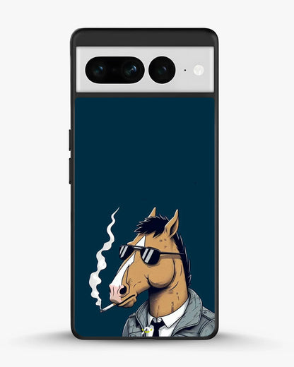 Cool Horse Sunglasses Phone Case - Quirky Blue Art Print for iPhone, Samsung, Pixel, OnePlus & Vivo