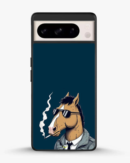 Cool Horse Sunglasses Phone Case - Quirky Blue Art Print for iPhone, Samsung, Pixel, OnePlus & Vivo