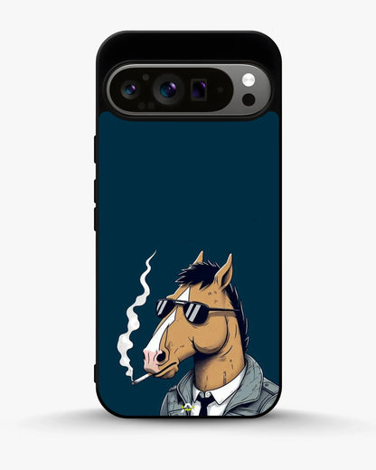 Cool Horse Sunglasses Phone Case - Quirky Blue Art Print for iPhone, Samsung, Pixel, OnePlus & Vivo
