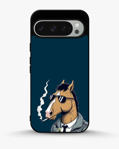 Cool Horse Sunglasses Phone Case - Quirky Blue Art Print for iPhone, Samsung, Pixel, OnePlus & Vivo