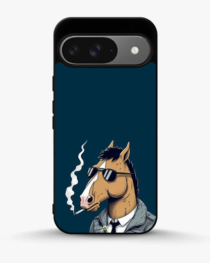 Cool Horse Sunglasses Phone Case - Quirky Blue Art Print for iPhone, Samsung, Pixel, OnePlus & Vivo