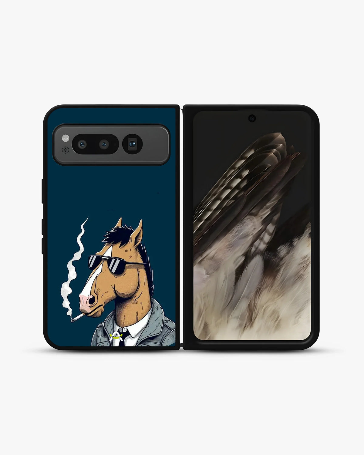 Cool Horse Sunglasses Phone Case - Quirky Blue Art Print for iPhone, Samsung, Pixel, OnePlus & Vivo