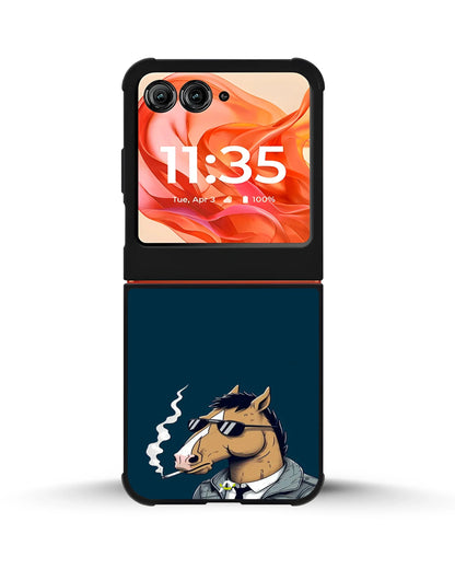Cool Horse Sunglasses Phone Case - Quirky Blue Art Print for iPhone, Samsung, Pixel, OnePlus & Vivo