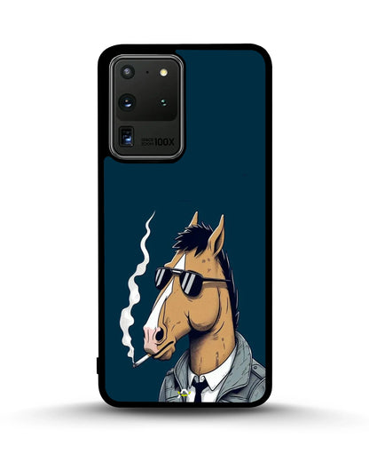 Cool Horse Sunglasses Phone Case - Quirky Blue Art Print for iPhone, Samsung, Pixel, OnePlus & Vivo