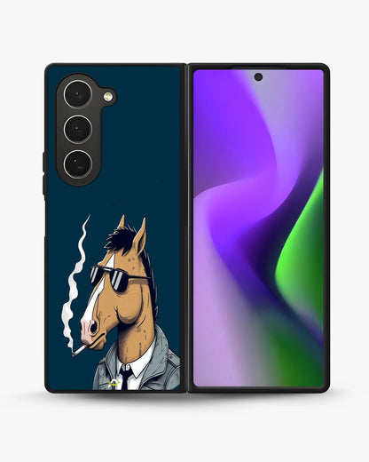 Cool Horse Sunglasses Phone Case - Quirky Blue Art Print for iPhone, Samsung, Pixel, OnePlus & Vivo