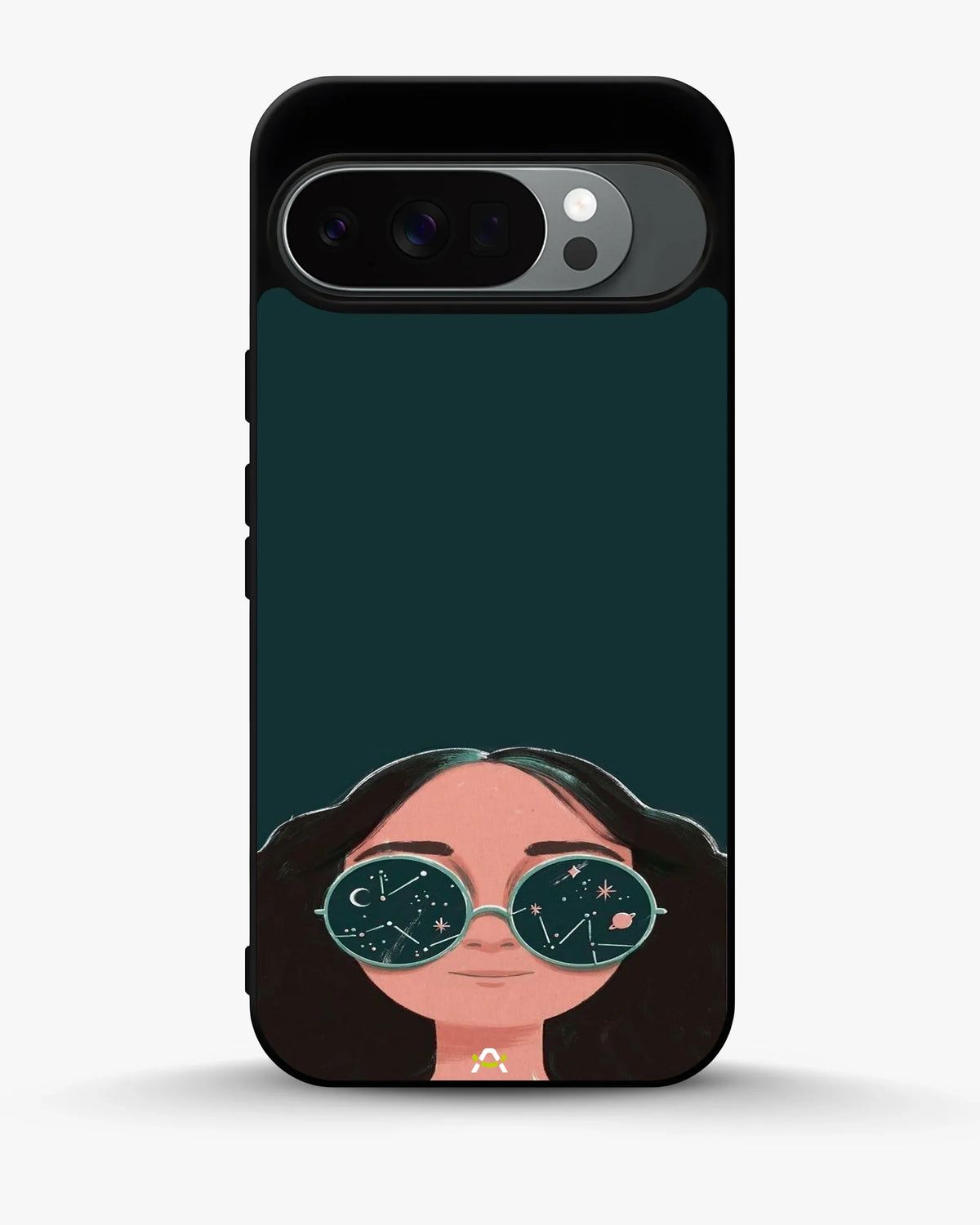 Cosmic Sunglasses Girl Phone Case - Dreamy Teal Art Print for iPhone, Samsung, Pixel, OnePlus & Vivo