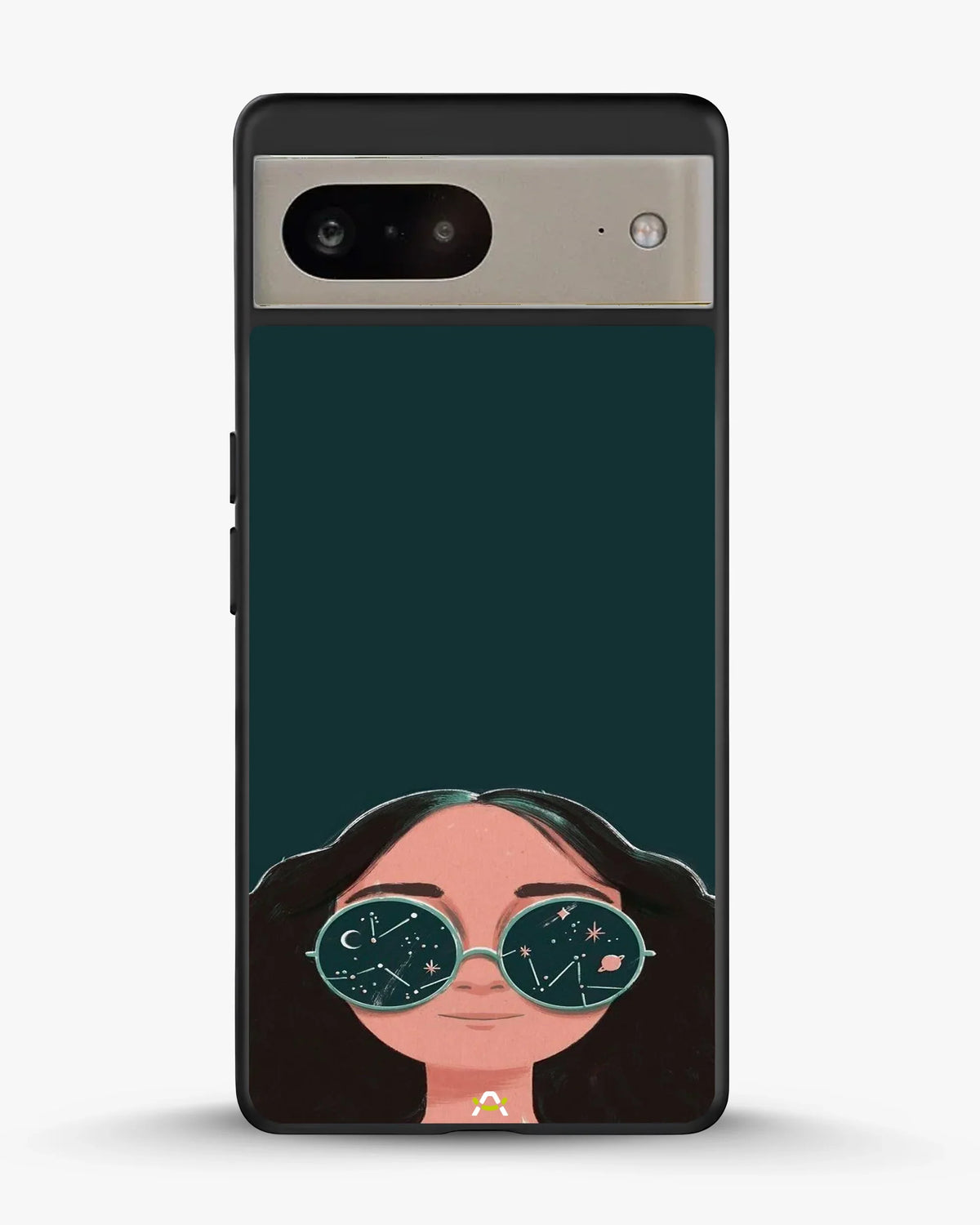 Cosmic Sunglasses Girl Phone Case - Dreamy Teal Art Print for iPhone, Samsung, Pixel, OnePlus & Vivo