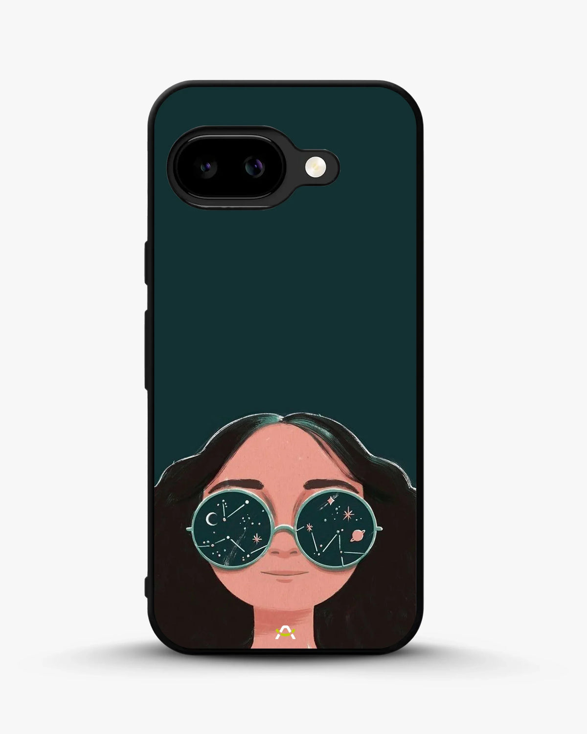 Cosmic Sunglasses Girl Phone Case - Dreamy Teal Art Print for iPhone, Samsung, Pixel, OnePlus & Vivo