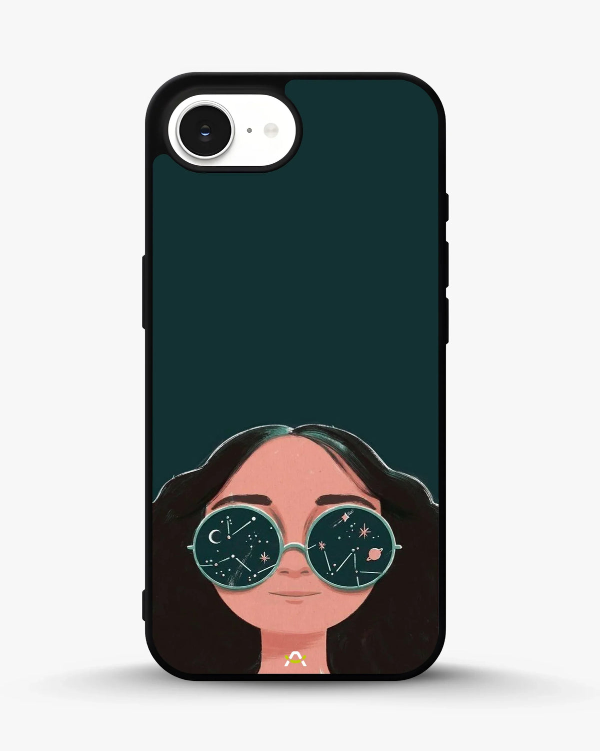 Cosmic Sunglasses Girl Phone Case - Dreamy Teal Art Print for iPhone, Samsung, Pixel, OnePlus & Vivo