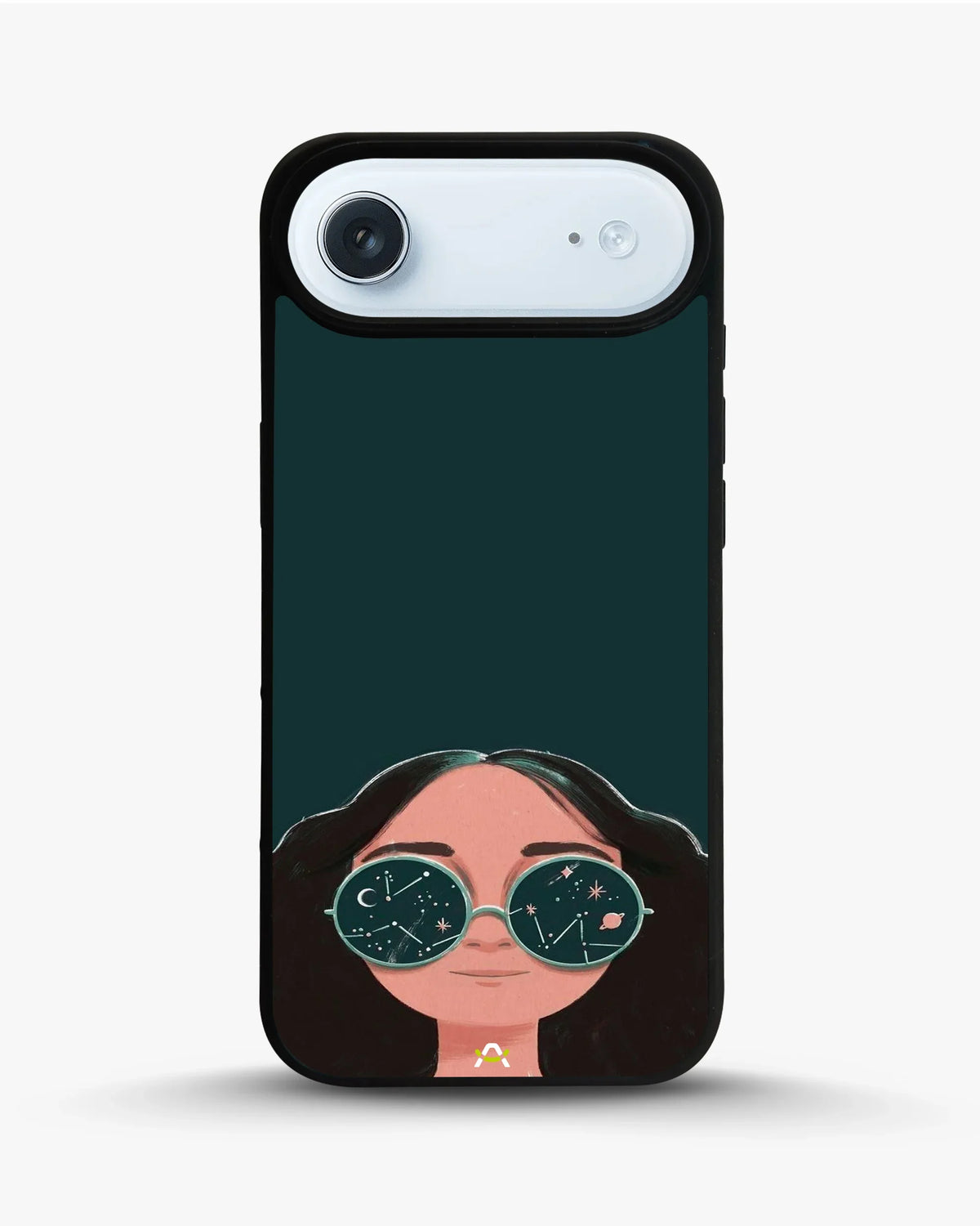 Cosmic Sunglasses Girl Phone Case - Dreamy Teal Art Print for iPhone, Samsung, Pixel, OnePlus & Vivo
