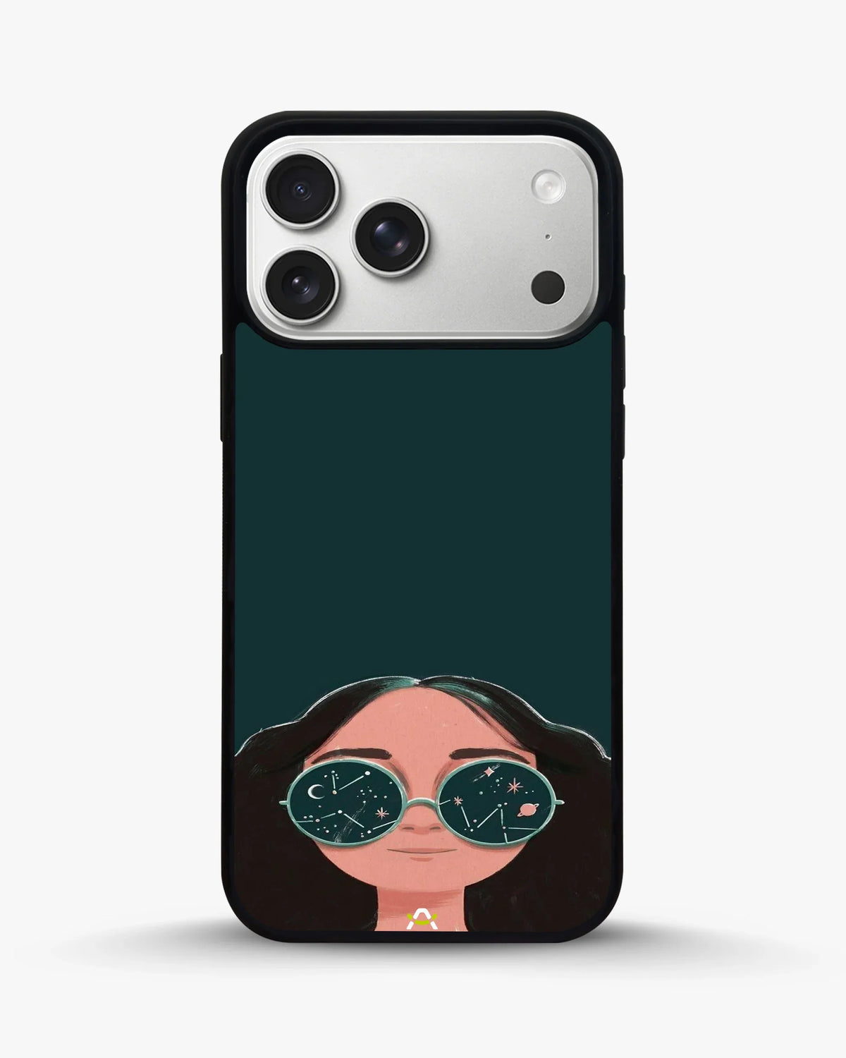 Cosmic Sunglasses Girl Phone Case - Dreamy Teal Art Print for iPhone, Samsung, Pixel, OnePlus & Vivo