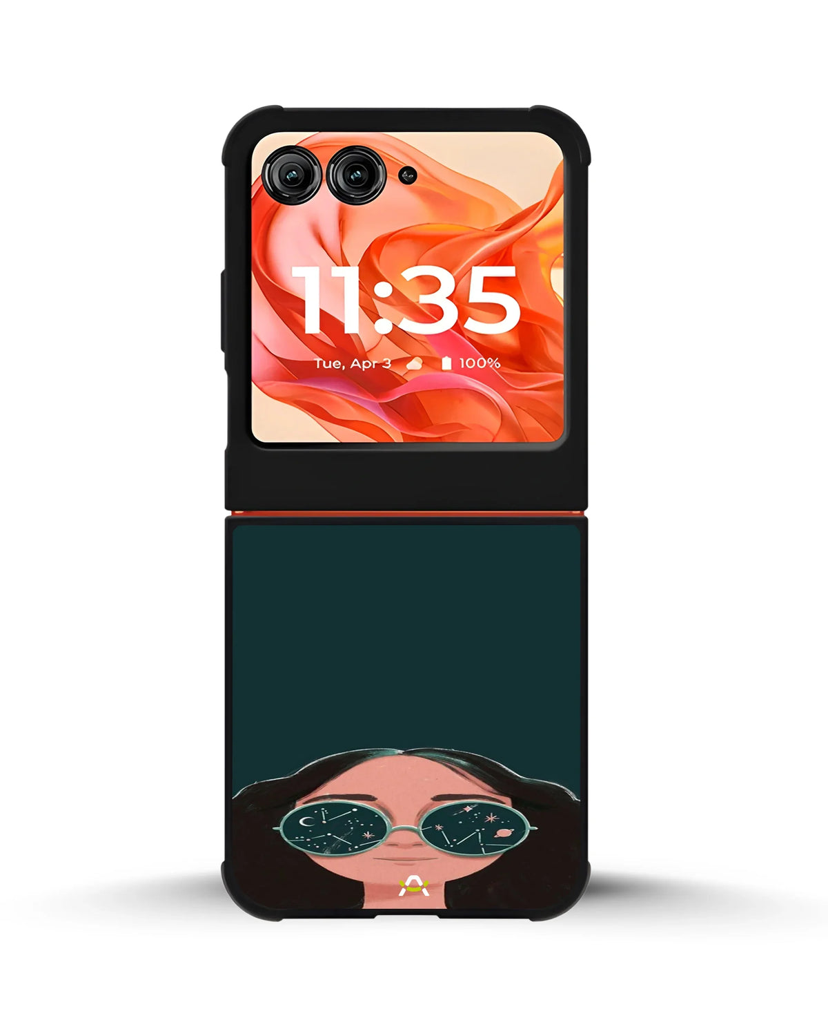 Cosmic Sunglasses Girl Phone Case - Dreamy Teal Art Print for iPhone, Samsung, Pixel, OnePlus & Vivo