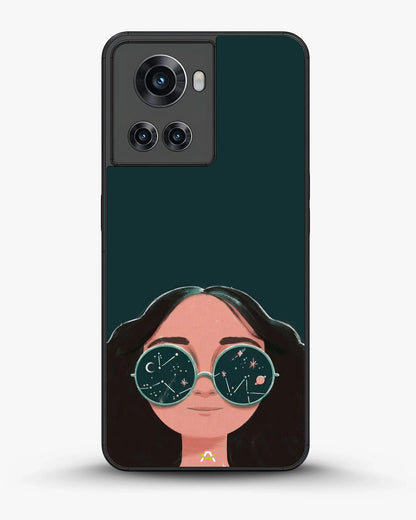 Cosmic Sunglasses Girl Phone Case - Dreamy Teal Art Print for iPhone, Samsung, Pixel, OnePlus & Vivo