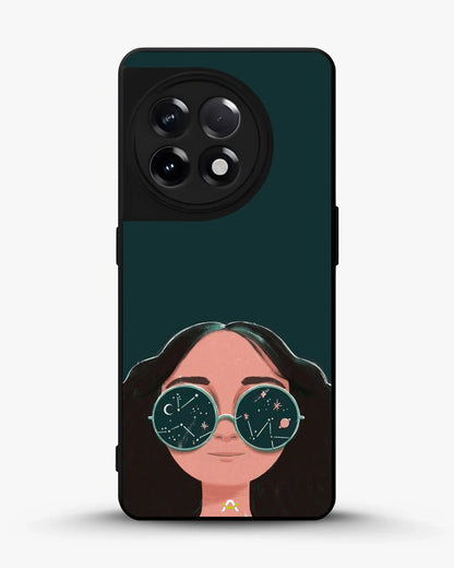 Cosmic Sunglasses Girl Phone Case - Dreamy Teal Art Print for iPhone, Samsung, Pixel, OnePlus & Vivo