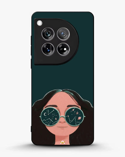 Cosmic Sunglasses Girl Phone Case - Dreamy Teal Art Print for iPhone, Samsung, Pixel, OnePlus & Vivo
