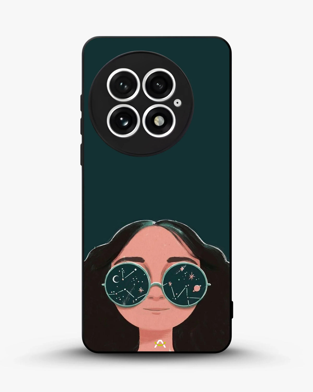 Cosmic Sunglasses Girl Phone Case - Dreamy Teal Art Print for iPhone, Samsung, Pixel, OnePlus & Vivo