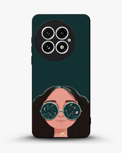 Cosmic Sunglasses Girl Phone Case - Dreamy Teal Art Print for iPhone, Samsung, Pixel, OnePlus & Vivo