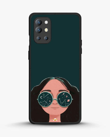 Cosmic Sunglasses Girl Phone Case - Dreamy Teal Art Print for iPhone, Samsung, Pixel, OnePlus & Vivo
