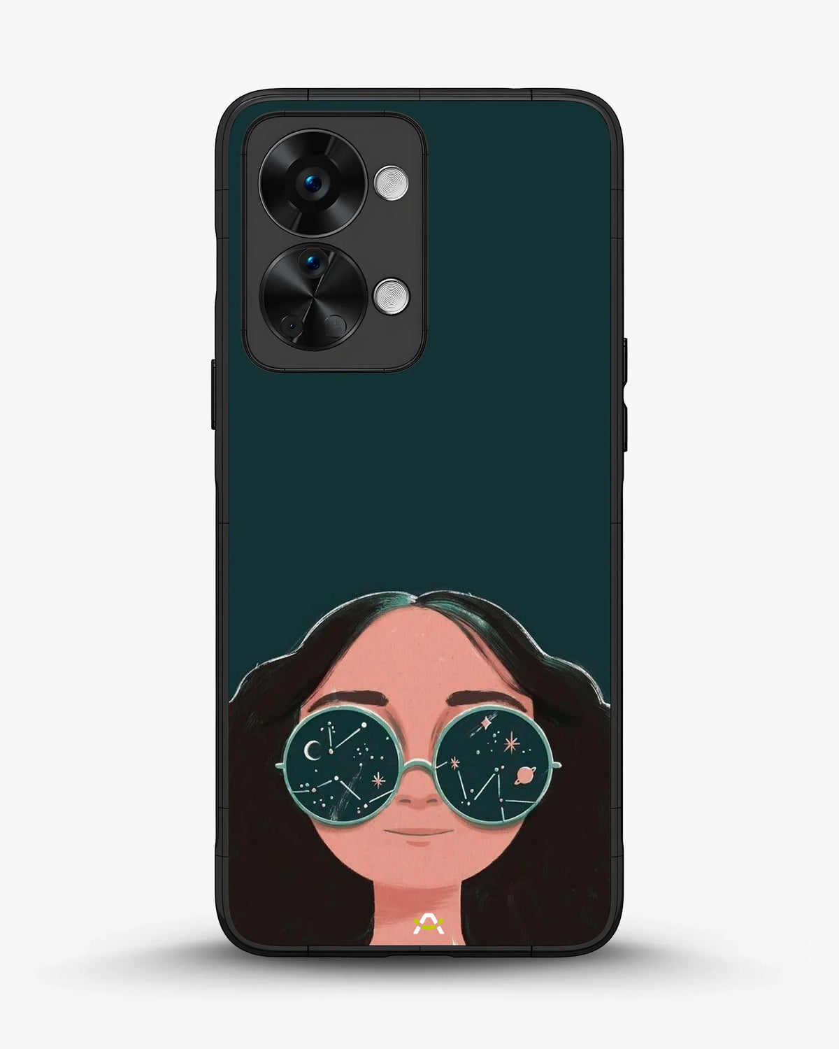 Cosmic Sunglasses Girl Phone Case - Dreamy Teal Art Print for iPhone, Samsung, Pixel, OnePlus & Vivo