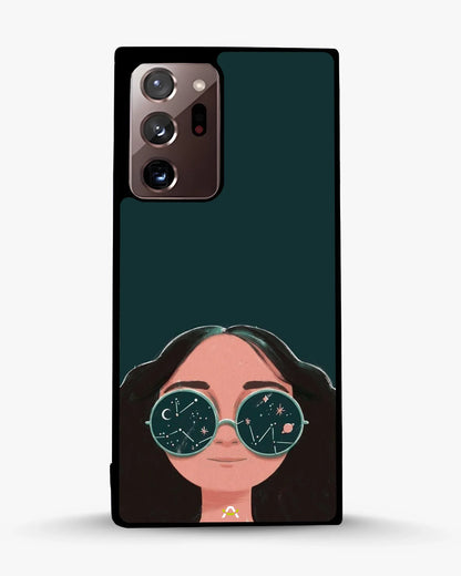Cosmic Sunglasses Girl Phone Case - Dreamy Teal Art Print for iPhone, Samsung, Pixel, OnePlus & Vivo